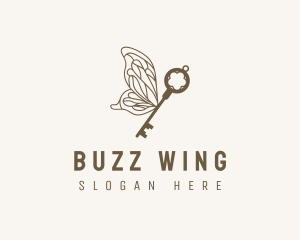 Key Butterfly Wings logo design