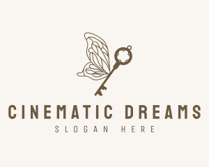 Key Butterfly Wings logo design