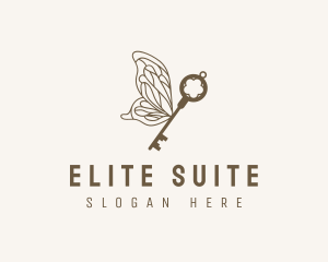 Key Butterfly Wings logo design