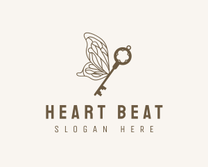 Key Butterfly Wings logo design