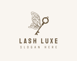 Key Butterfly Wings logo design