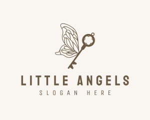 Key Butterfly Wings logo design