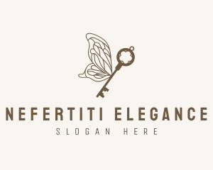 Key Butterfly Wings logo design