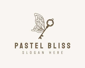 Key Butterfly Wings logo design