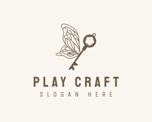 Key Butterfly Wings logo design