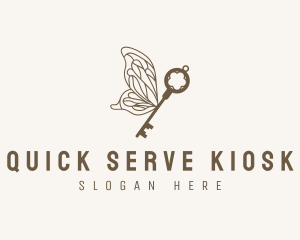 Key Butterfly Wings logo design