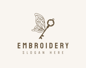 Key Butterfly Wings logo design