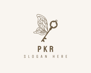 Key Butterfly Wings logo design