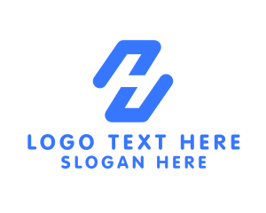 Modern Business Letter H  logo design