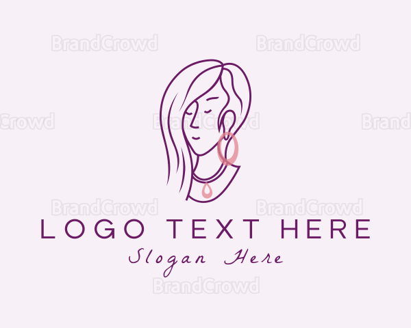 Woman Fashion Jewelry Logo