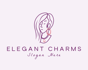 Woman Fashion Jewelry logo design