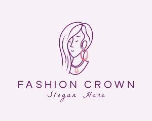 Woman Fashion Jewelry logo design