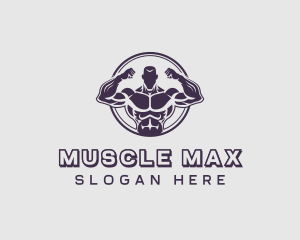 Bodybuilding - Bodybuilder Strong Man logo design