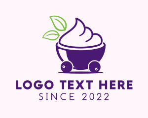 Sherbet - Blueberry Ice Cream Cart logo design