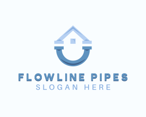 Pipe Plumbing Maintenance logo design