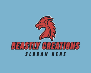 Dragon Avatar Monster logo design