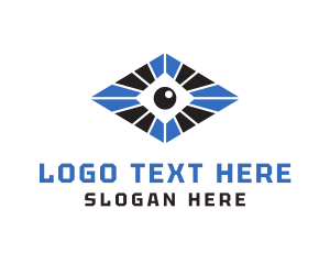 Vlog - Visual Optic Eye logo design