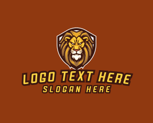 Predator - Lion Shield Gaming logo design