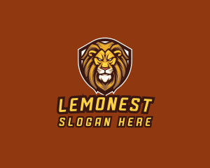 Aggresive - Lion Shield Gaming logo design