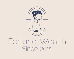 Fortune - Night Maiden Astrology logo design