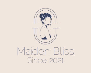 Maiden - Night Maiden Astrology logo design