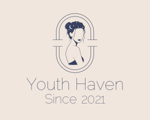 Teenager - Night Maiden Astrology logo design