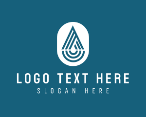 Water Refilling - Water Droplet Letter A logo design
