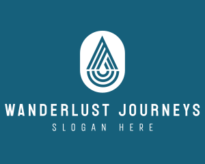 Hand Wash - Water Droplet Letter A logo design