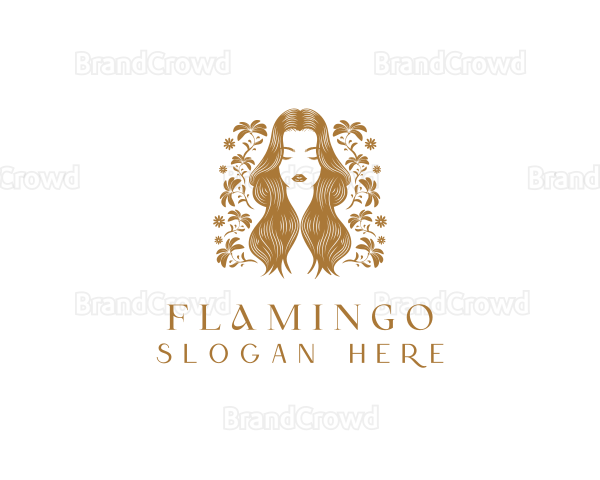 Floral Beauty Woman Logo