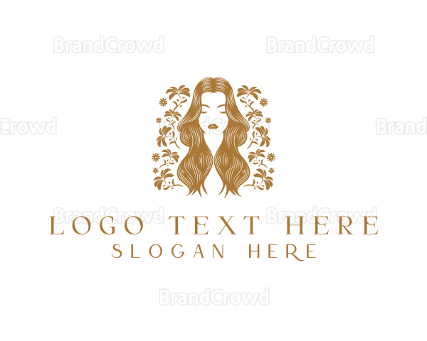 Floral Beauty Woman Logo