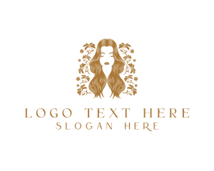 Hair - Floral Beauty Woman logo design