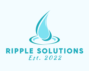 Water Droplet Moisture logo design