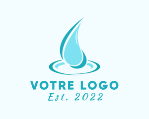 Dew - Water Droplet Moisture logo design