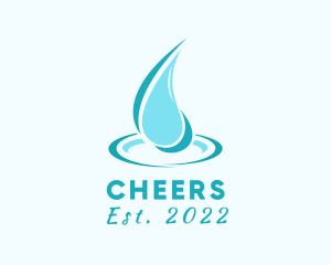 Wash - Water Droplet Moisture logo design