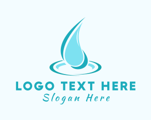 Water Droplet Moisture Logo