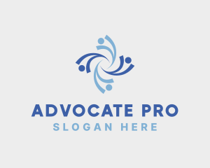 Advocate - People Support Foundation logo design