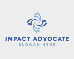 Advocate - People Support Foundation logo design