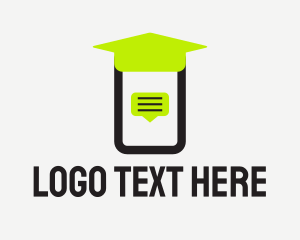 Graduate - Mobile Online Class logo design