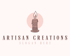 Artisanal Candle Souvenir logo design