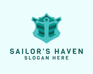 Navy Anchor Marine logo design