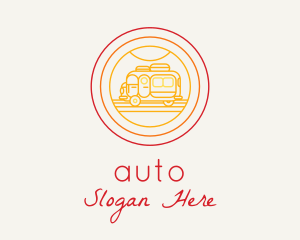 Retro Camper Van Logo