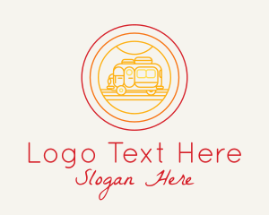 Car - Retro Camper Van logo design