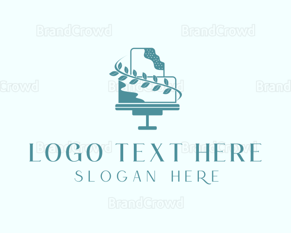 Wedding Cake Dessert Logo