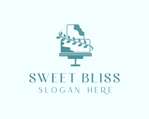 Wedding Cake Dessert logo design