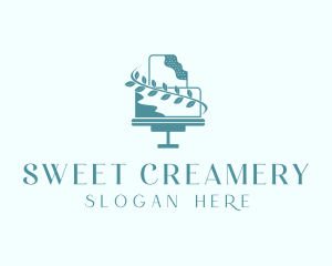 Wedding Cake Dessert logo design