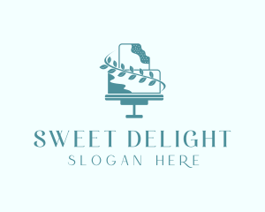 Wedding Cake Dessert logo design