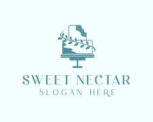 Wedding Cake Dessert logo design