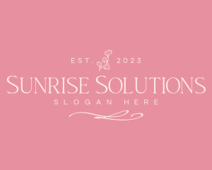 Flower Wellness Relaxation Spa logo design