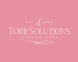 Flower Wellness Relaxation Spa logo design