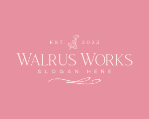 Flower Wellness Relaxation Spa logo design